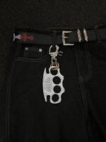 Brass knuckle key chain