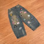 Badged Denim Pants